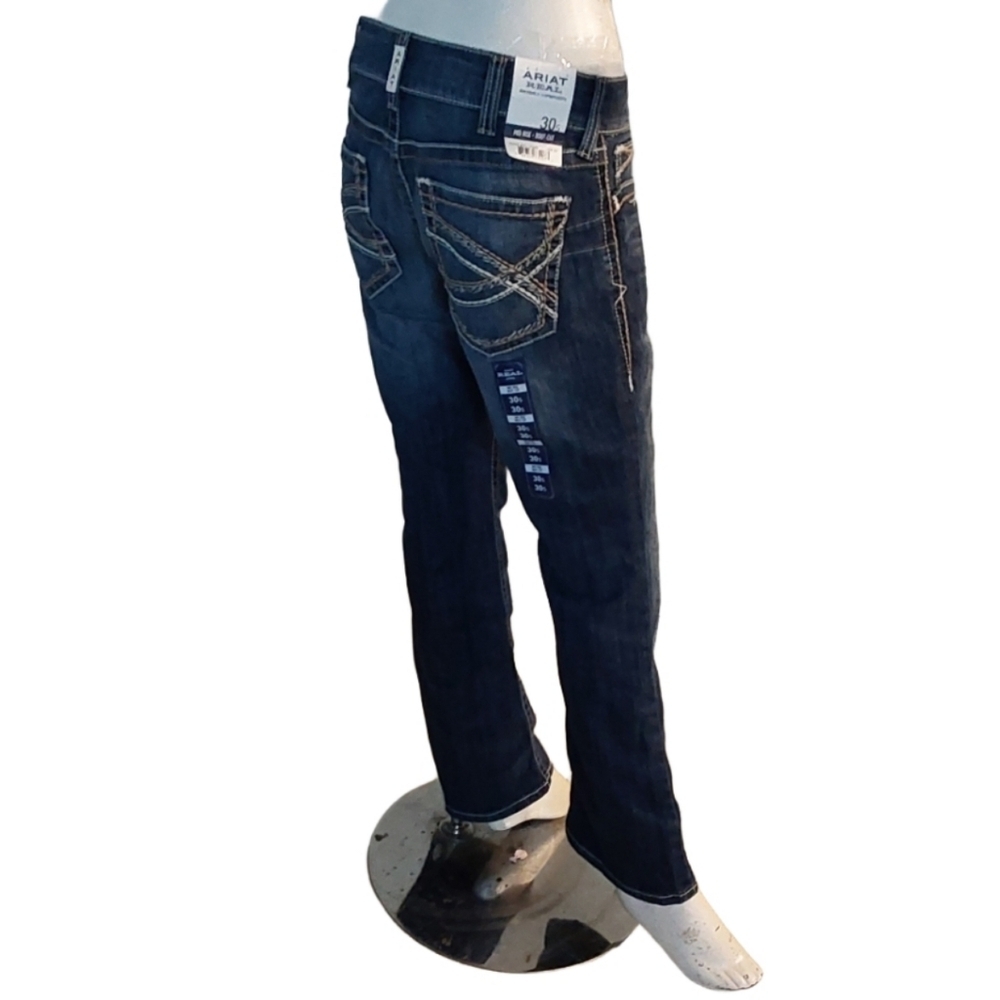 ARIAT R.E.A.L MID RISE WOMEN'S BOOTCUT JEANS SIZE 30 - Picture 6 of 8